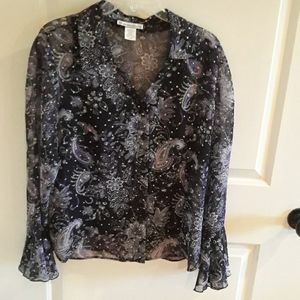 Fancy long sleeve blouse